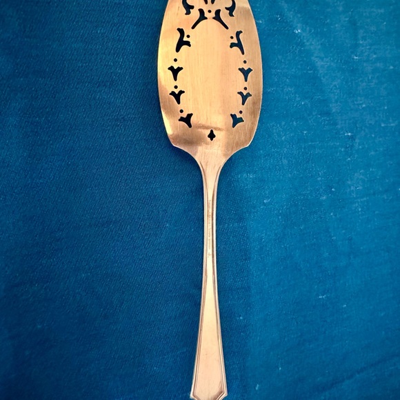 Large Pastry Cake Pie Server-Simon George H. Rogers Silverplate Berkeley design - Picture 7 of 10